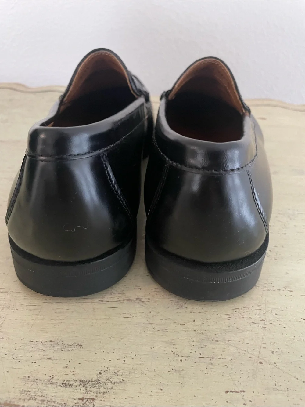J. CREW Camden kiltie tassel loafers with rubber soles in Black 10.5 M CO578